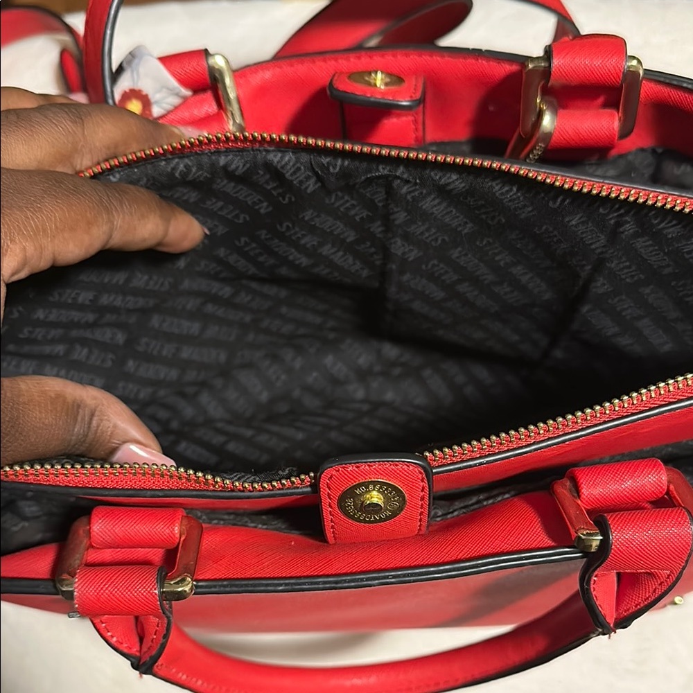 Steve Madden Red Handbag - Picture 4 of 6